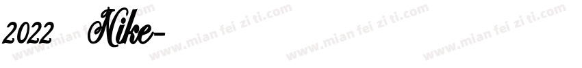 2022 耐克 Nike字体转换